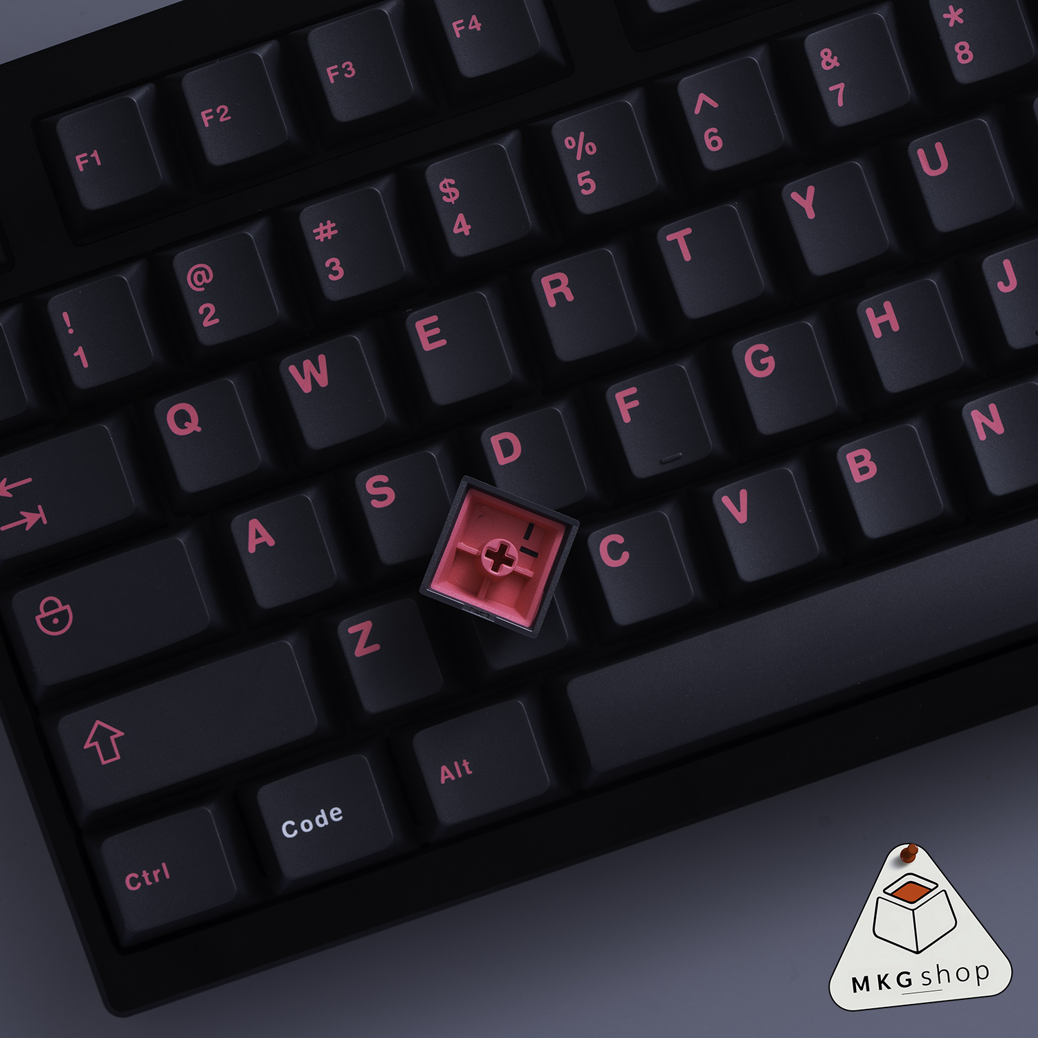 Keycap Pink on dark grey - ABS doubleshot - Ảnh 4