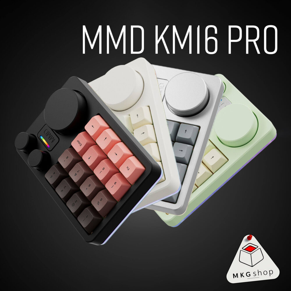 Bàn phím mini MMD KM16 PRO - 3 modes - VIA