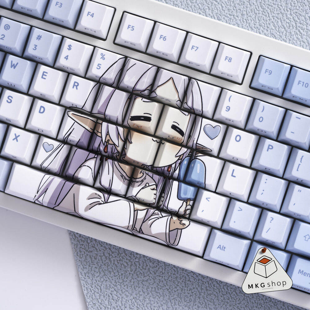 Keycap Frieren - PBT dyesub xuyên led ninja - Cherry profile