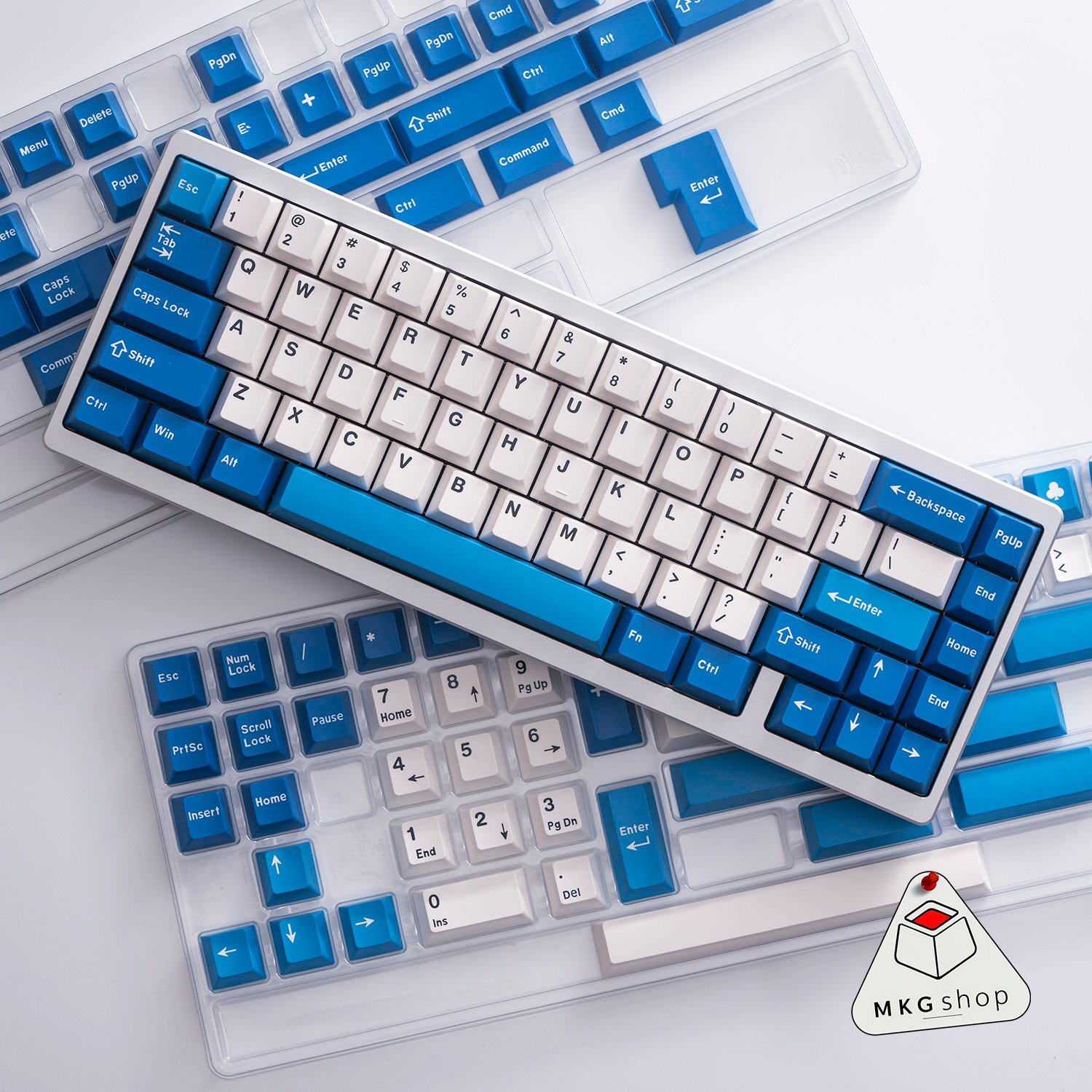 Keycap Classic Blue ABS doubleshot Cherry profile