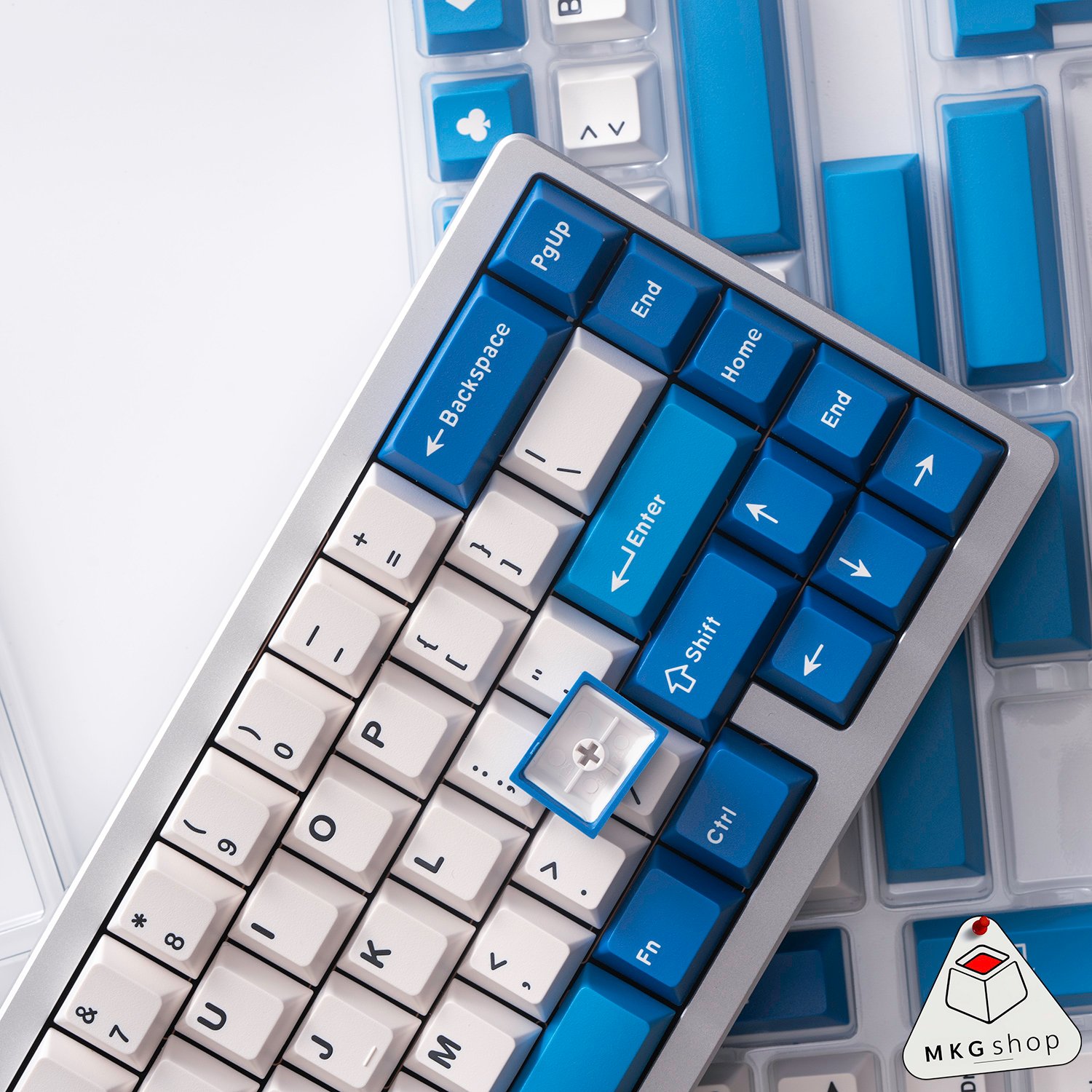 Keycap Classic Blue ABS doubleshot Cherry profile - Image 5