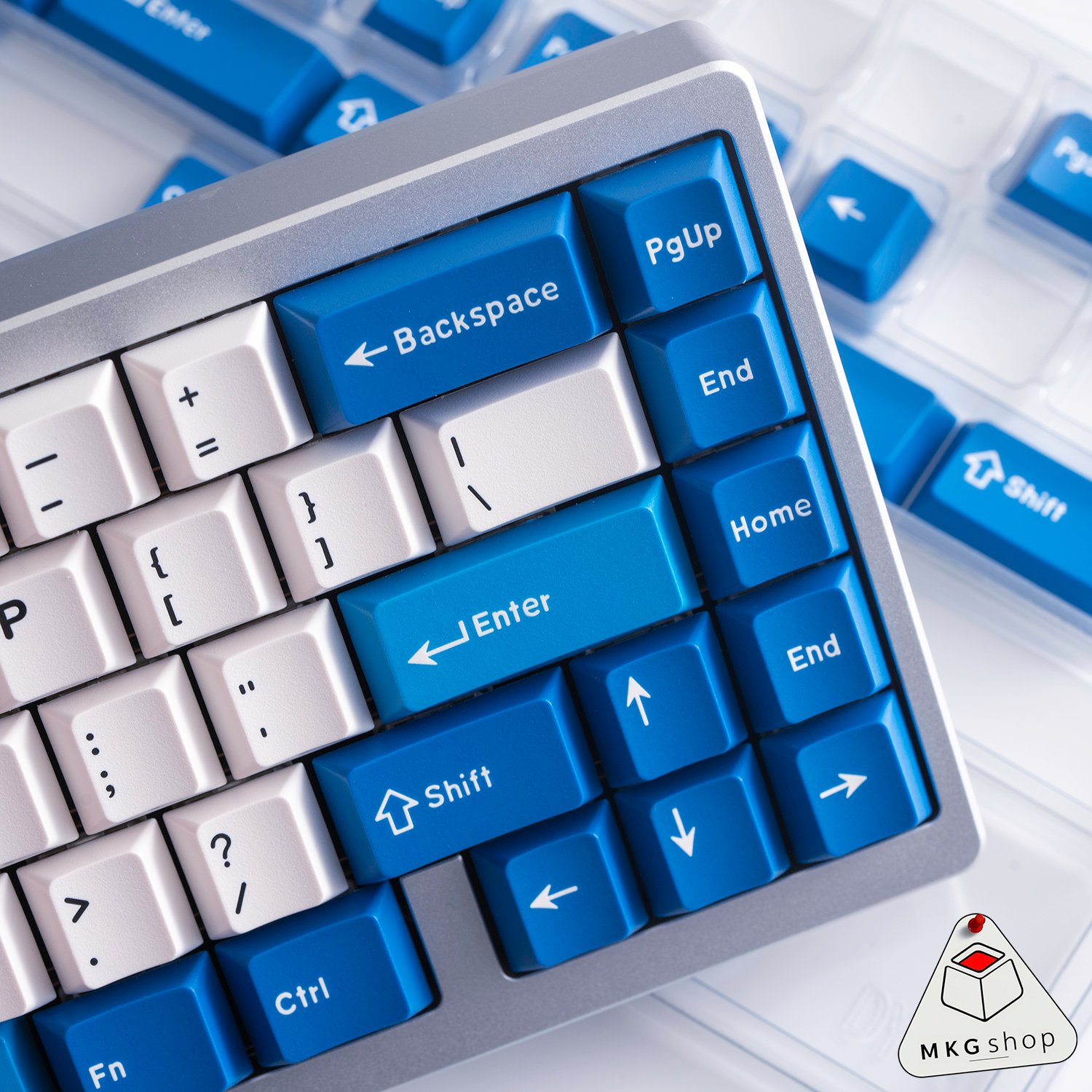 Keycap Classic Blue ABS doubleshot Cherry profile - Image 4