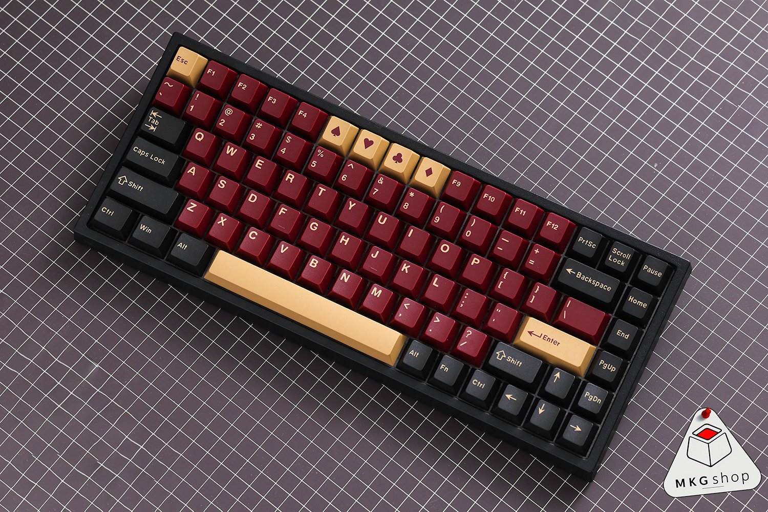Keycap Red Samurai ABS doubleshot Cherry profile - Image 5