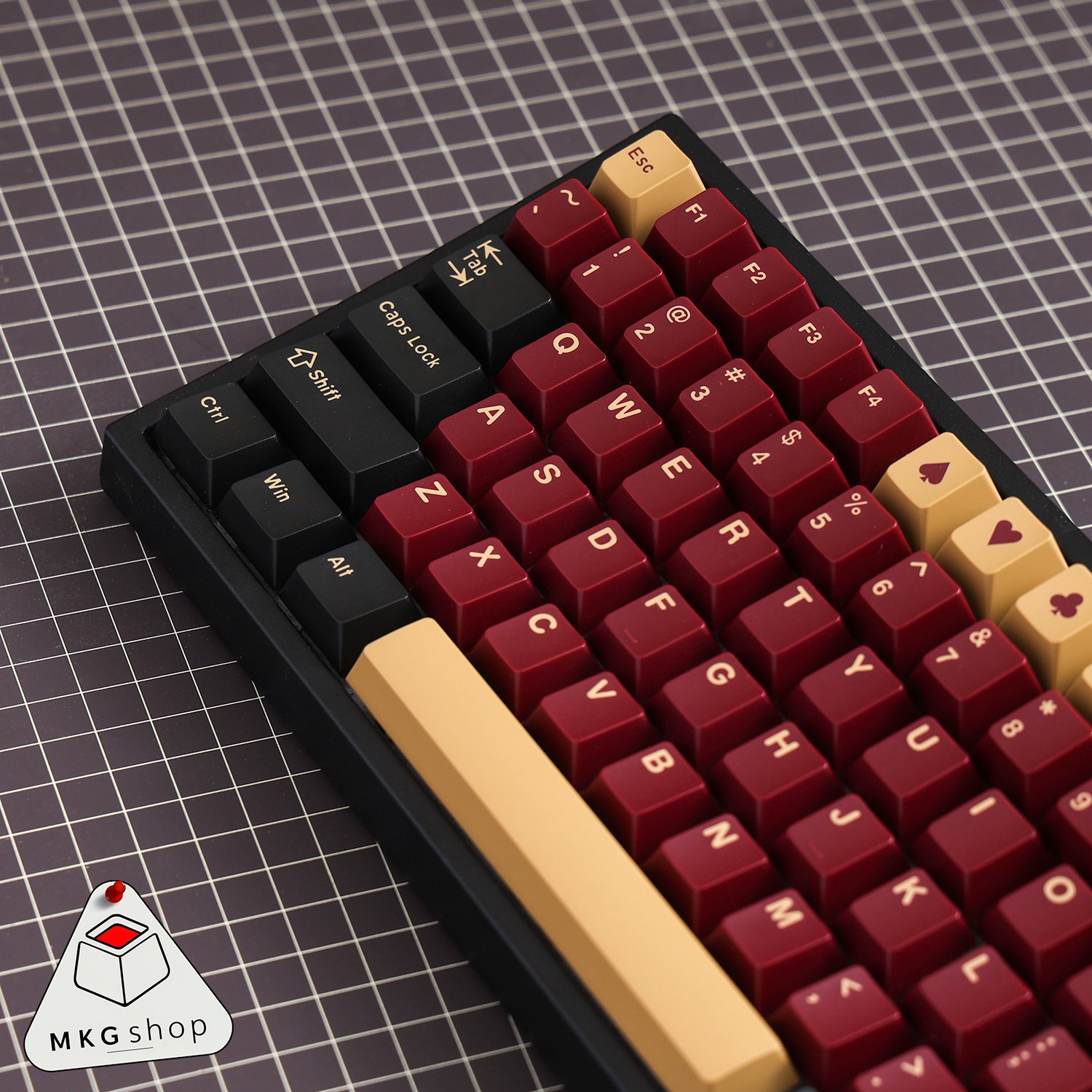Keycap Red Samurai ABS doubleshot Cherry profile